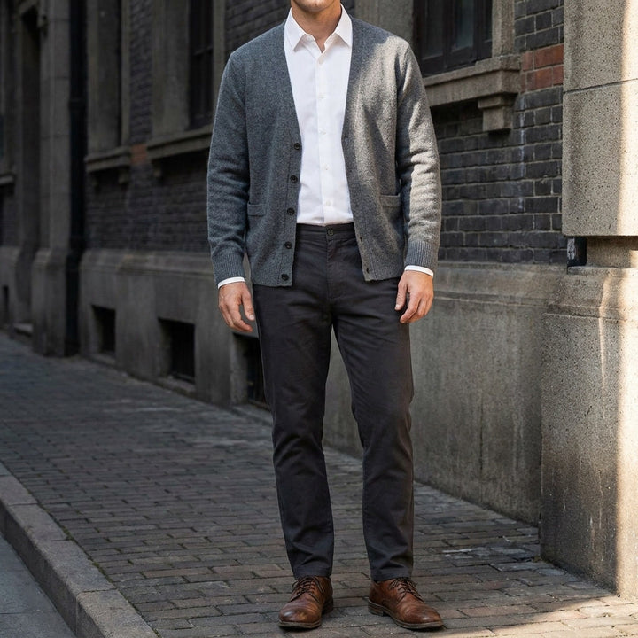 Men's Wool Cardigan