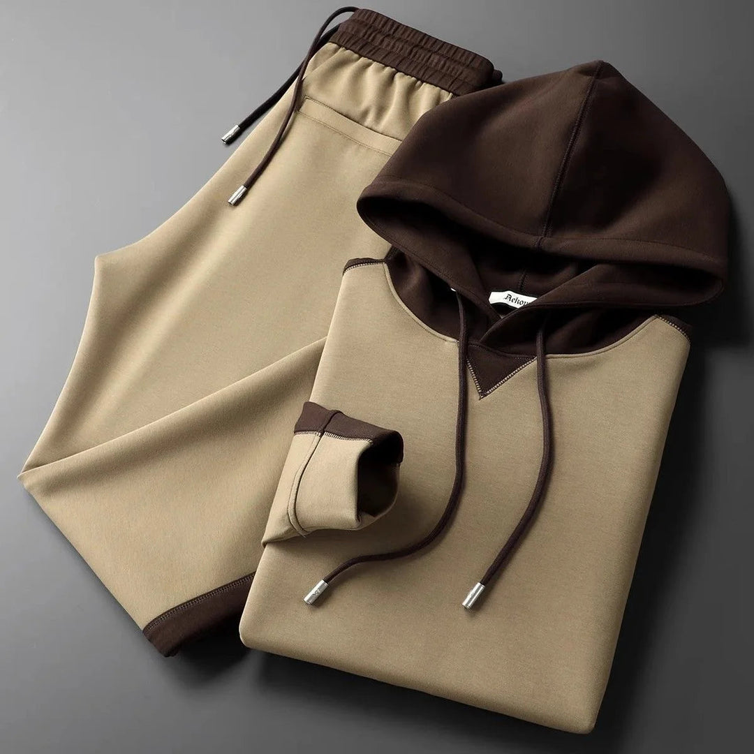 Darryl | Men's Color Block Hoodie and Tracksuit Set
