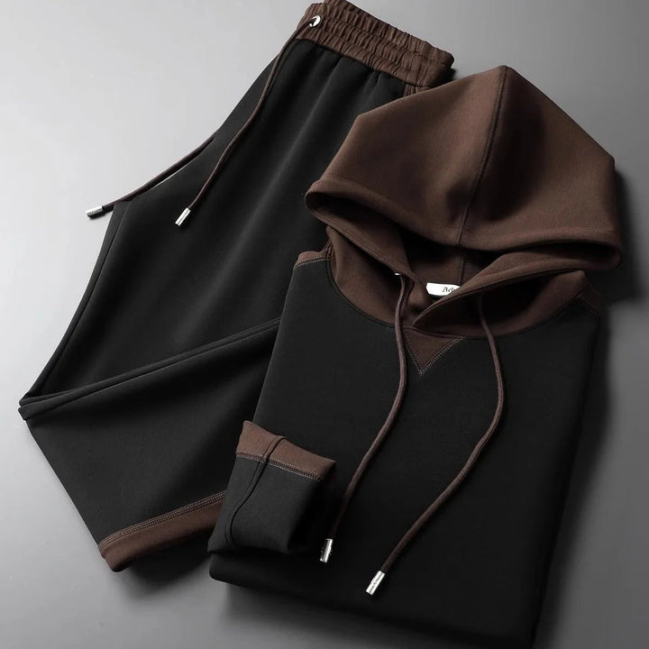 Darryl | Men's Color Block Hoodie and Tracksuit Set