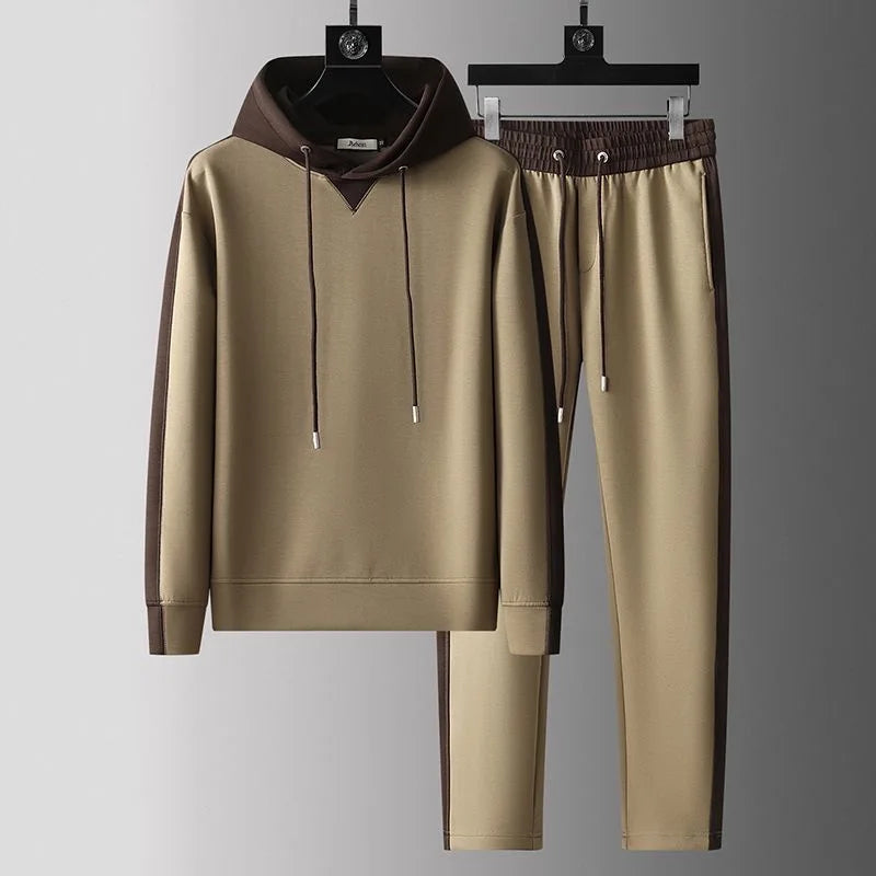 Darryl | Men's Color Block Hoodie and Tracksuit Set