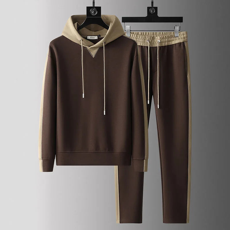 Darryl | Men's Color Block Hoodie and Tracksuit Set