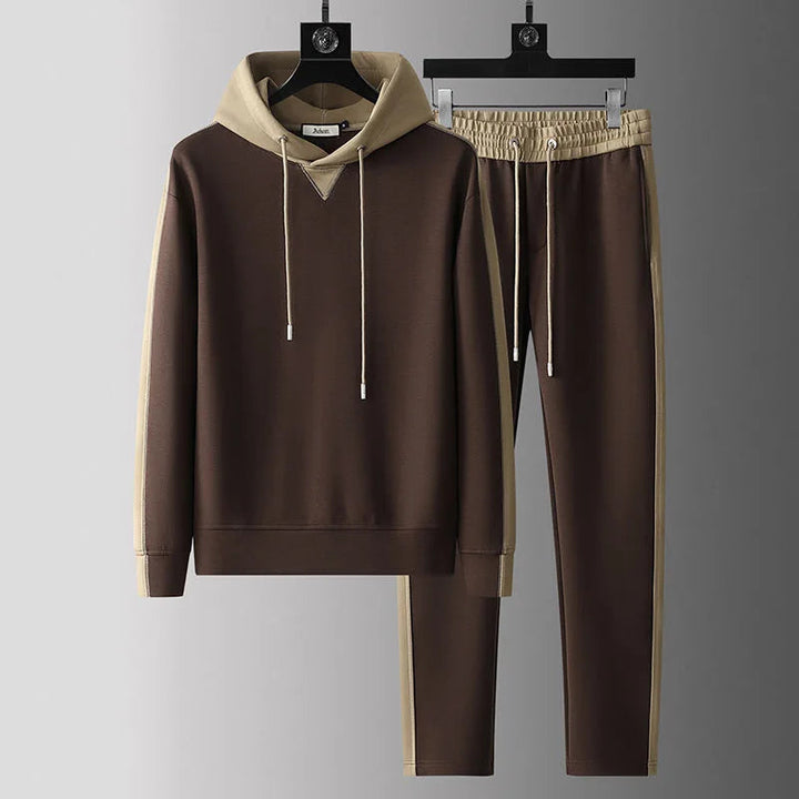 Darryl | Men's Color Block Hoodie and Tracksuit Set
