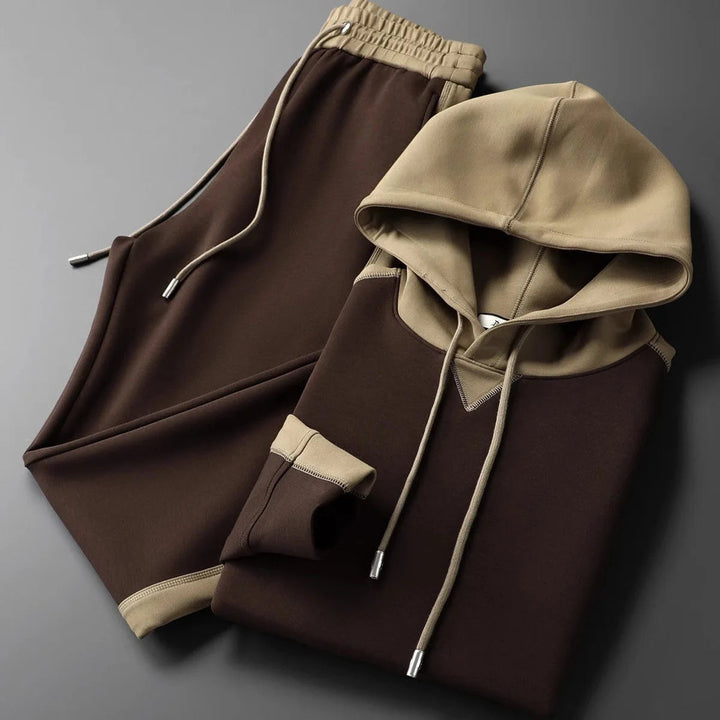 Darryl | Men's Color Block Hoodie and Tracksuit Set