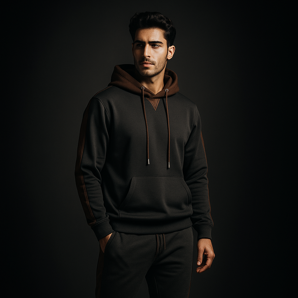 Darryl | Men's Color Block Hoodie and Tracksuit Set
