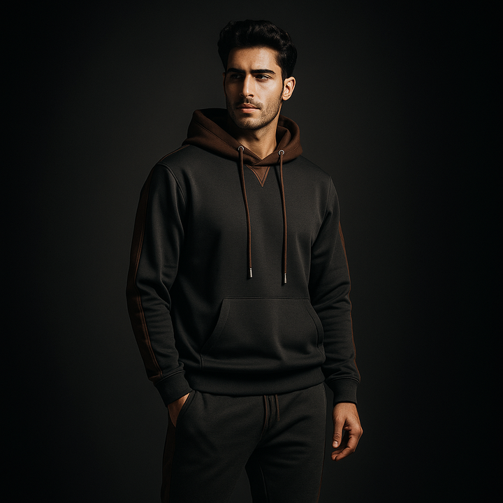 Darryl | Men's Color Block Hoodie and Tracksuit Set