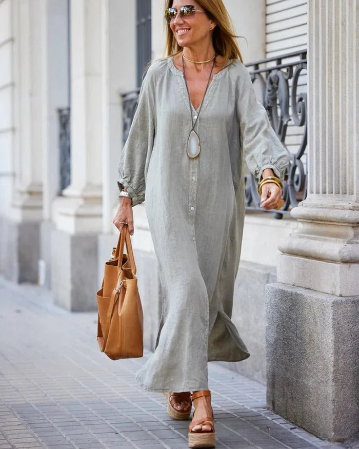 Dawn | Women's Stylish Button-Down Maxi Dress