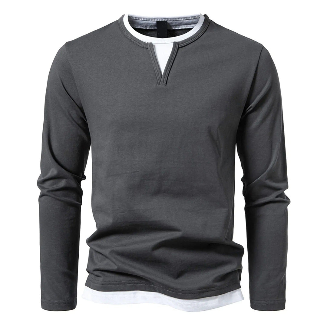 Men's Long Sleeve Henley Shirt