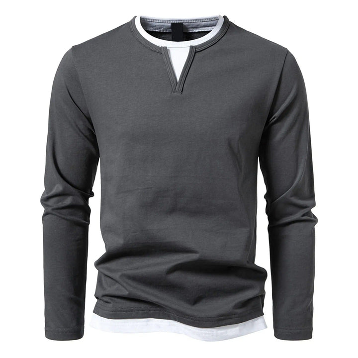 Men's Long Sleeve Henley Shirt