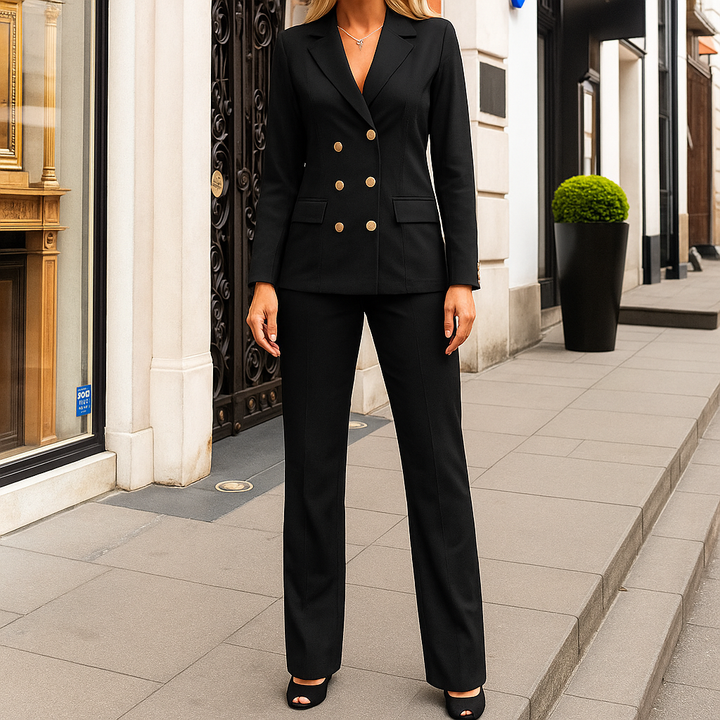 Donna | Women's Double-Breasted Blazer and Pants Set