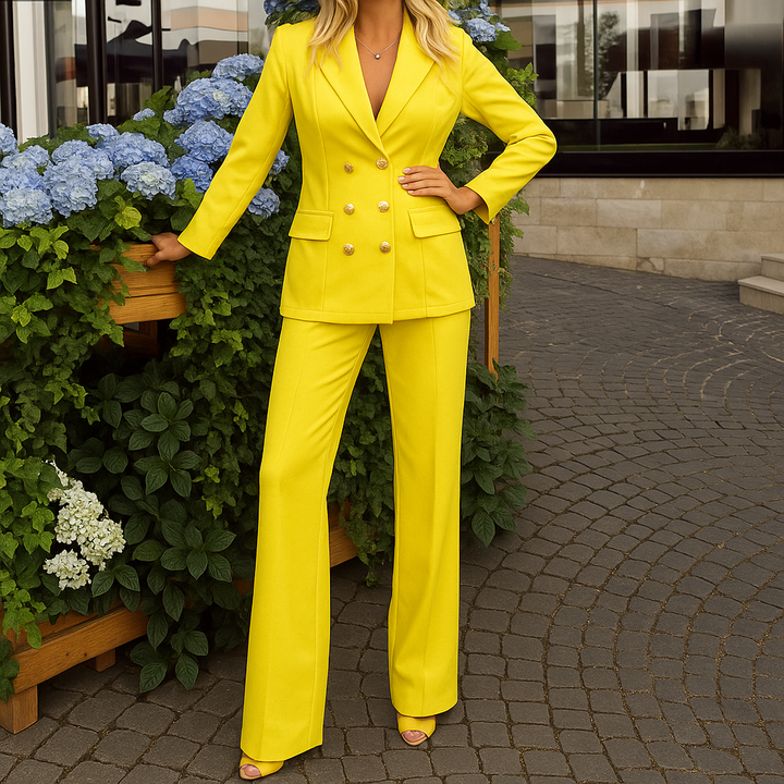 Donna | Women's Double-Breasted Blazer and Pants Set
