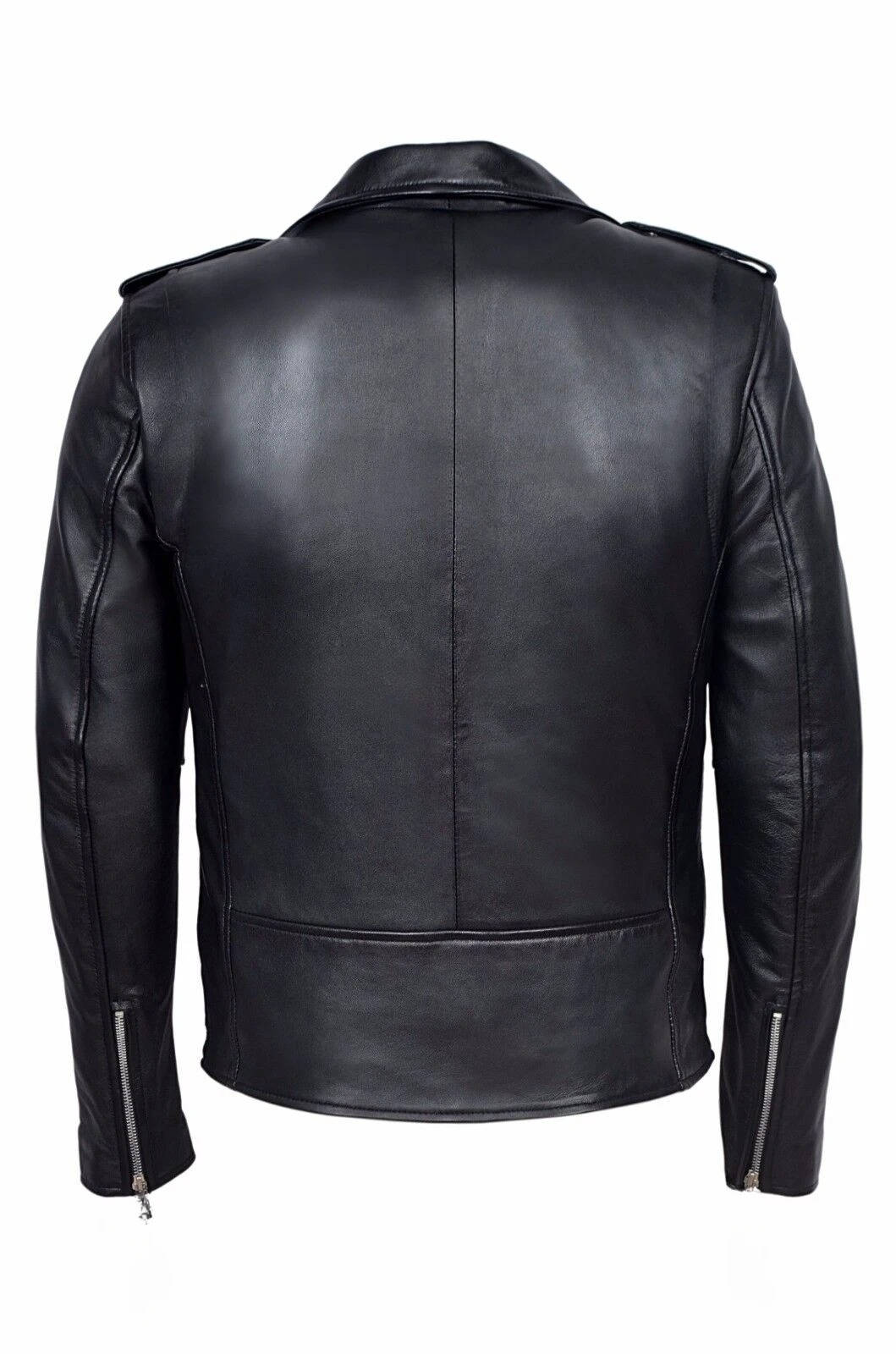 Men's Classic Leather Biker Jacket