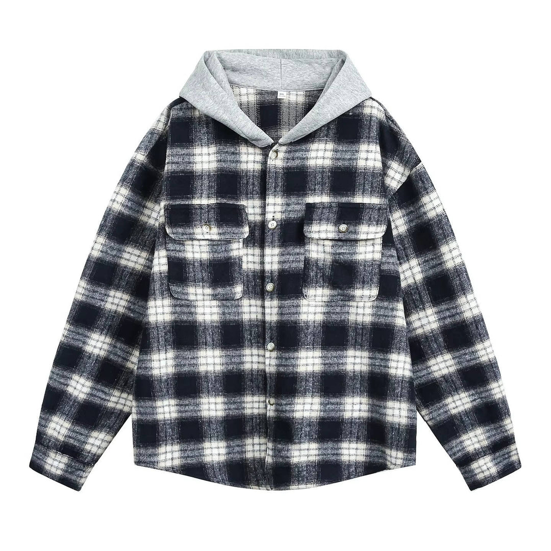 Men's Hooded Flannel Shirt