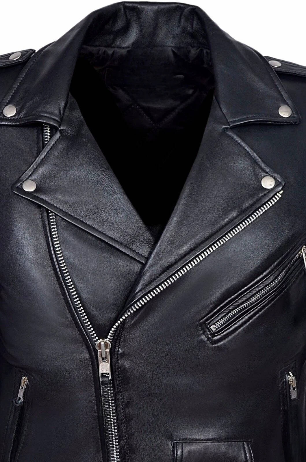 Men's Classic Leather Biker Jacket