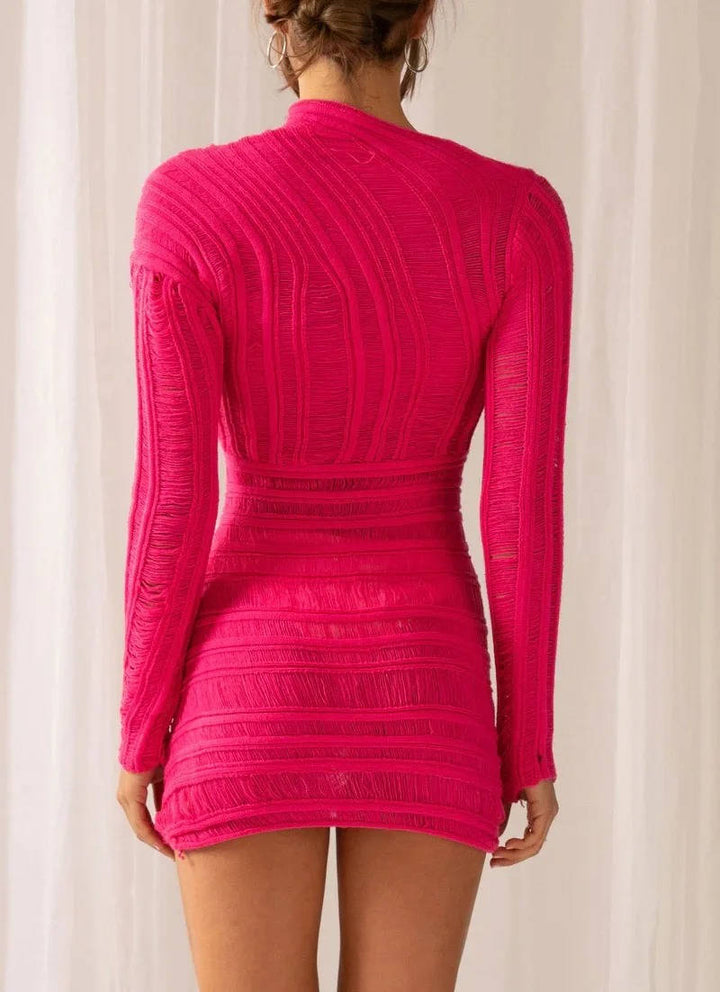 Women's Hollow Out Mini Dress for Stylish Summer Looks