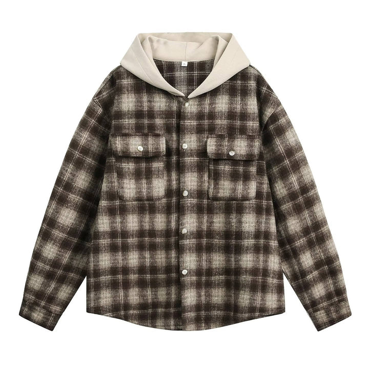 Men's Hooded Flannel Shirt