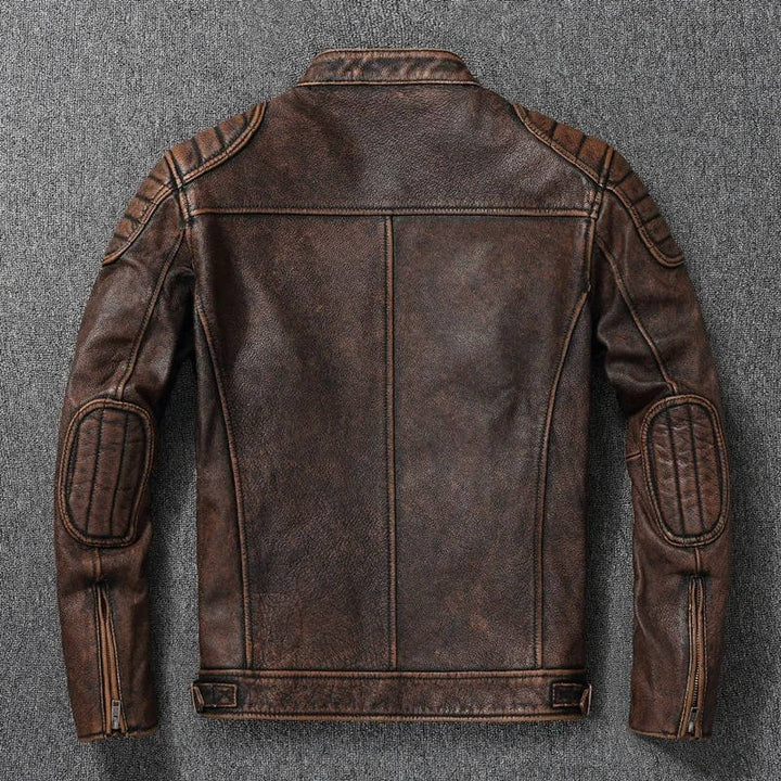 Men's Premium Quilted Leather Biker Jacket
