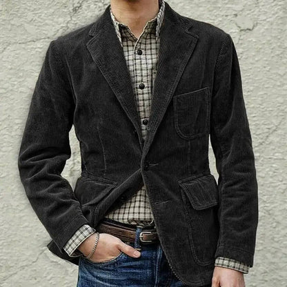 Men's Stylish Corduroy Jacket for Casual Wear