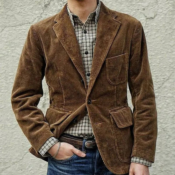 Men's Stylish Corduroy Jacket for Casual Wear