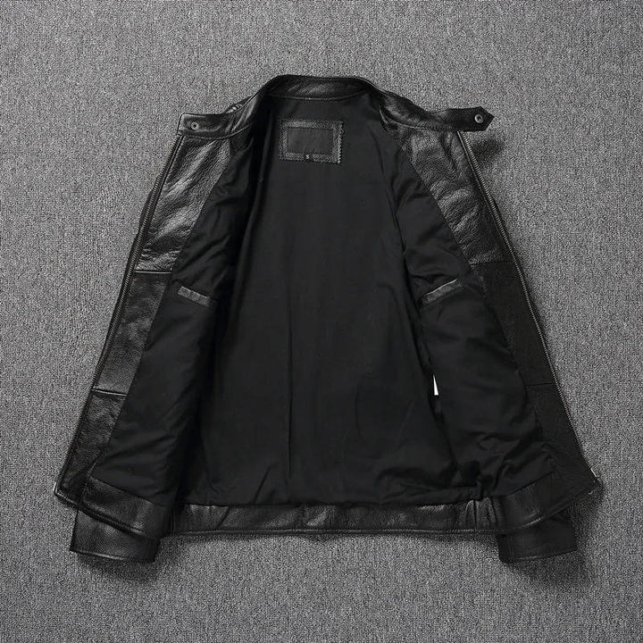 Men's Premium Quilted Leather Biker Jacket