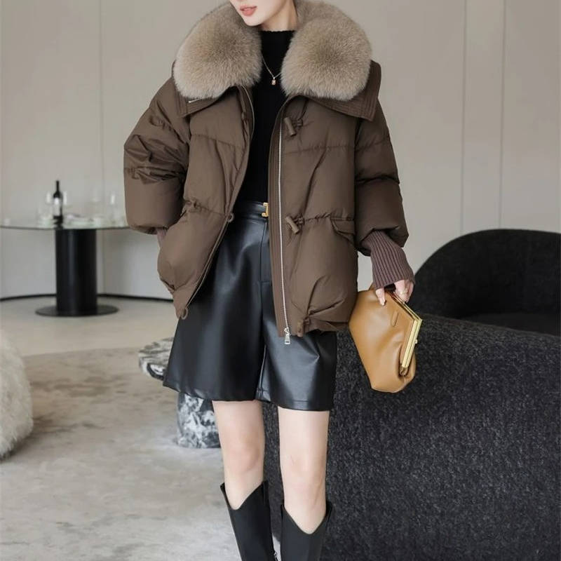 Women's Fur-Collared Puffer Jacket