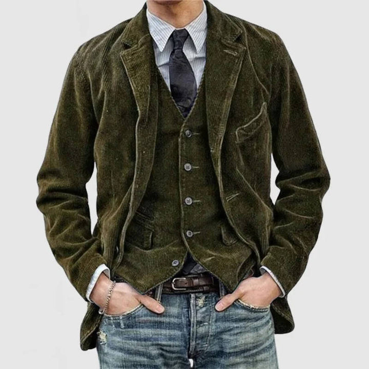 Men's Stylish Corduroy Jacket for Casual Wear