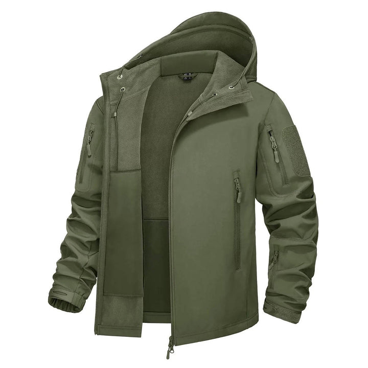 Men's Waterproof Outdoor Work Jacket with Hooded Design
