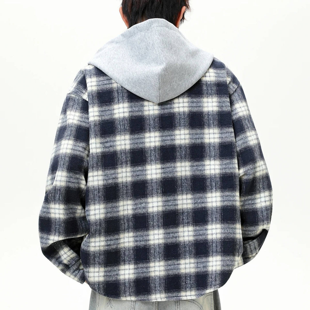 Men's Hooded Flannel Shirt