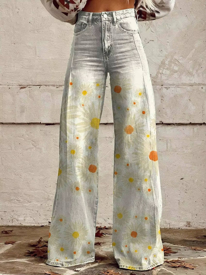 Women's Floral Print Trousers