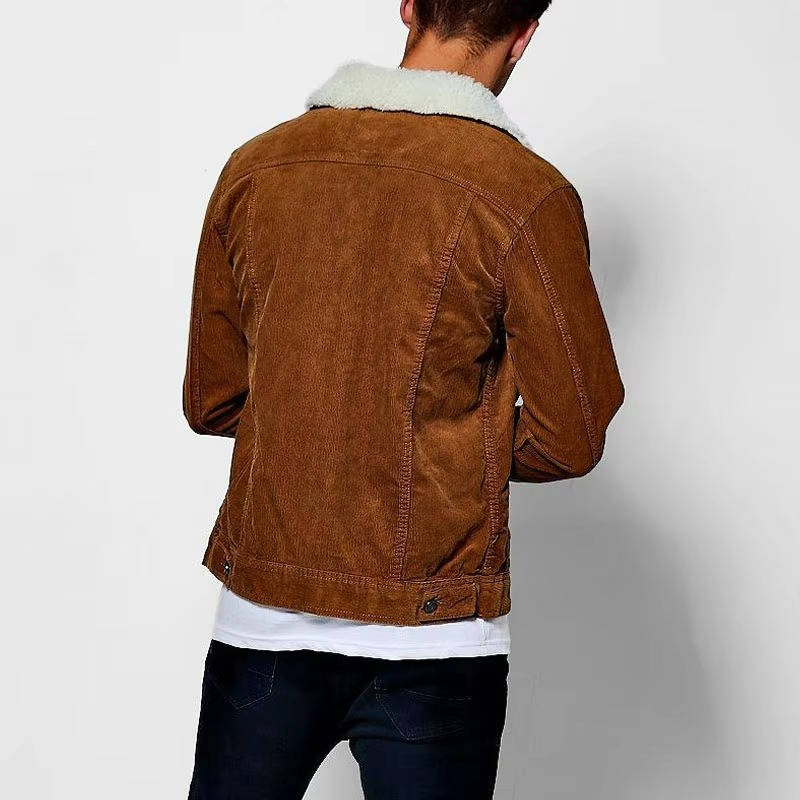 Men's Corduroy Jacket with Sherpa Lining