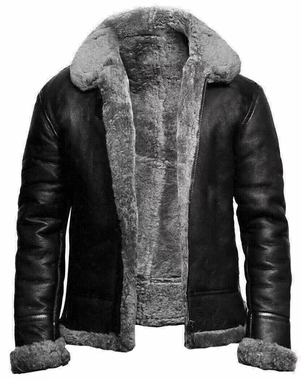 Men's Shearling Leather Jacket