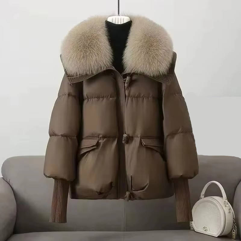 Women's Fur-Collared Puffer Jacket