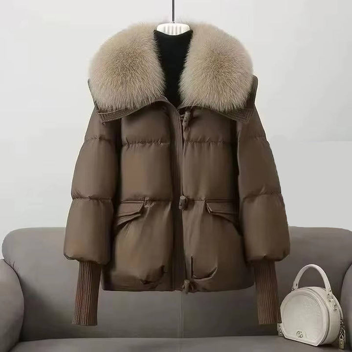 Women's Fur-Collared Puffer Jacket