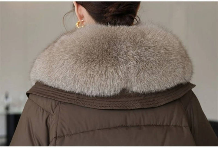 Women's Fur-Collared Puffer Jacket
