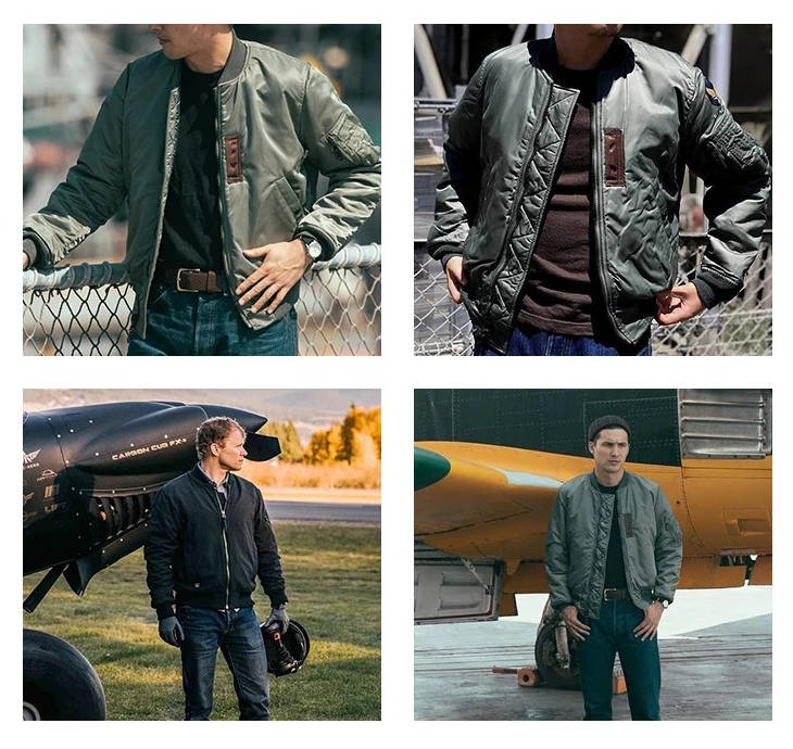 Men's Stylish Bomber Flight Jacket