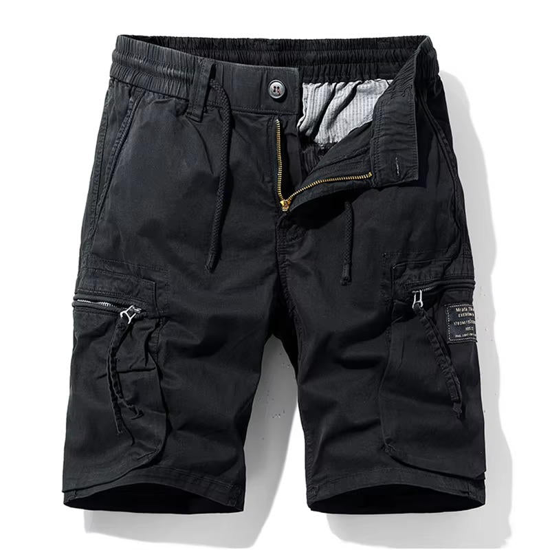 Men's Summer Multi-Pocket Cotton Cargo Shorts