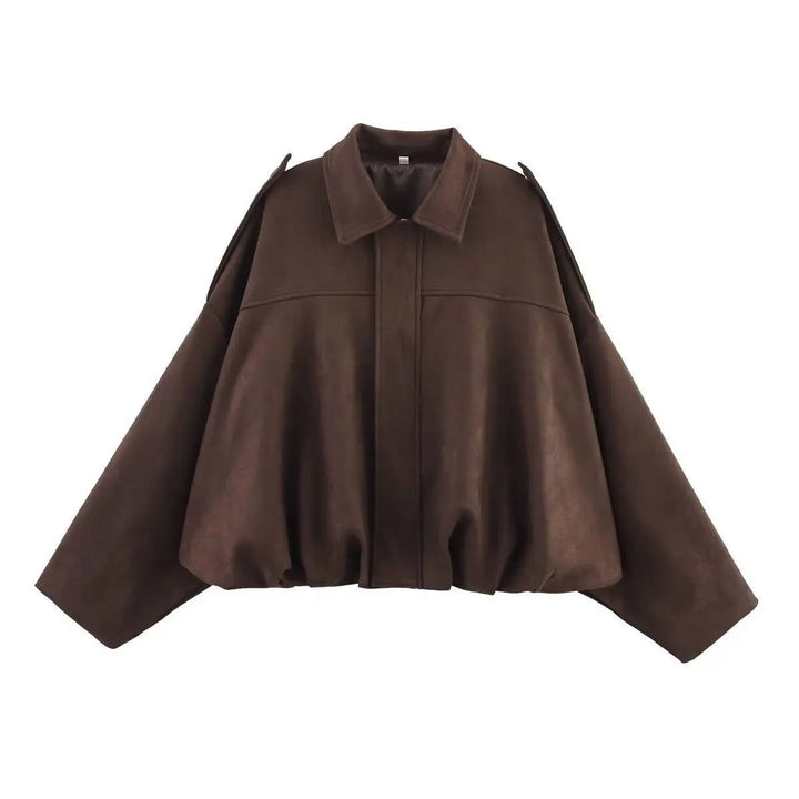 Women's Stylish Cropped Jacket with Collar