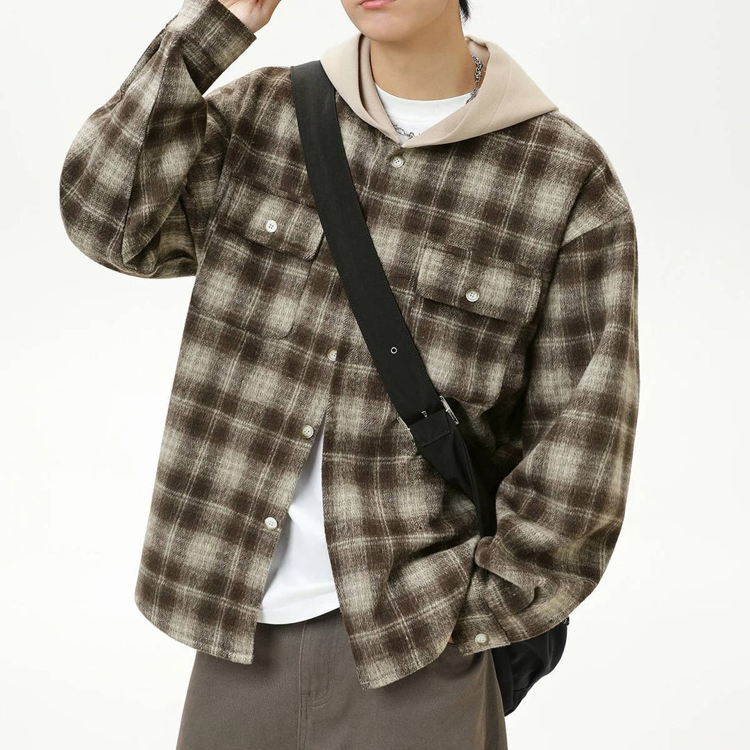 Men's Hooded Flannel Shirt