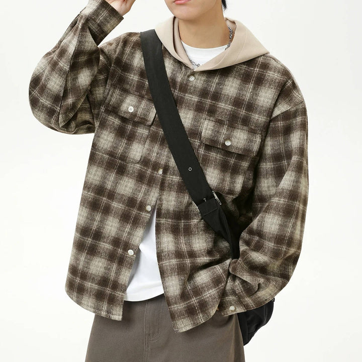 Men's Hooded Flannel Shirt