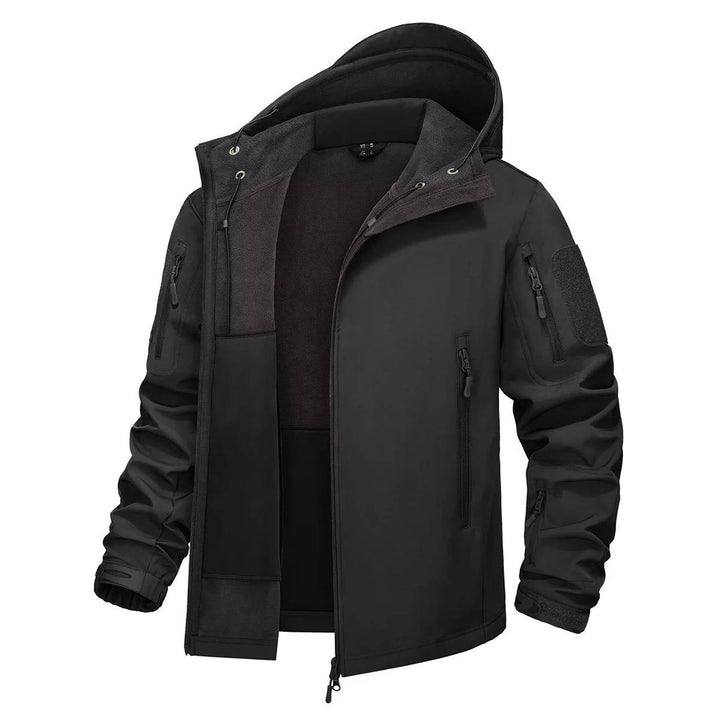 Men's Waterproof Outdoor Work Jacket with Hooded Design