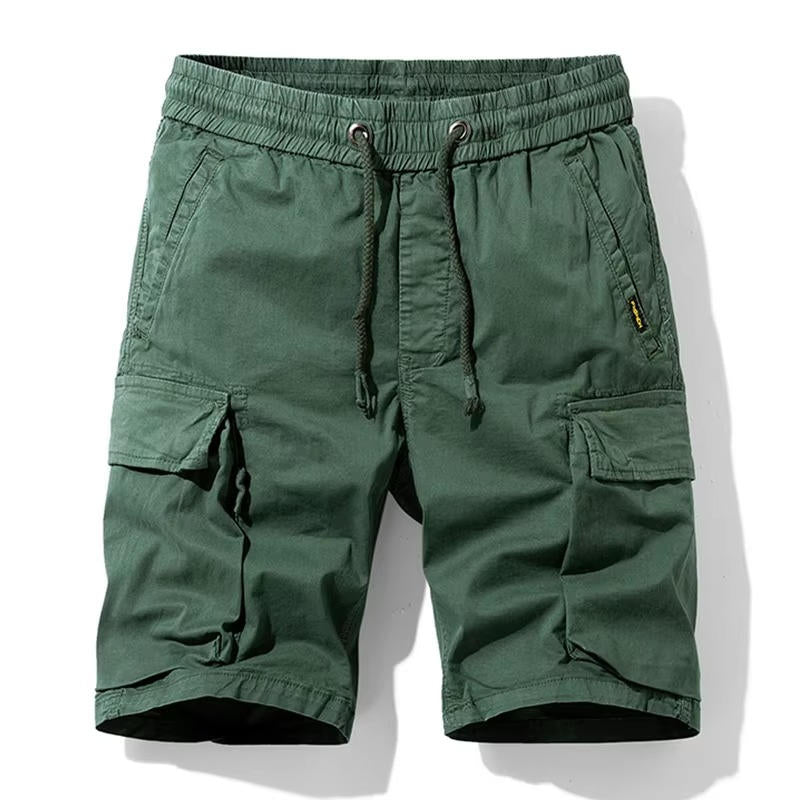 Men's Summer Multi-Pocket Cotton Cargo Shorts