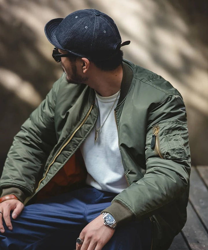Men's Stylish Bomber Flight Jacket