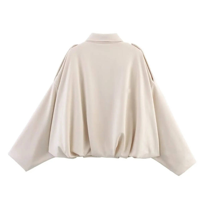 Women's Stylish Cropped Jacket with Collar