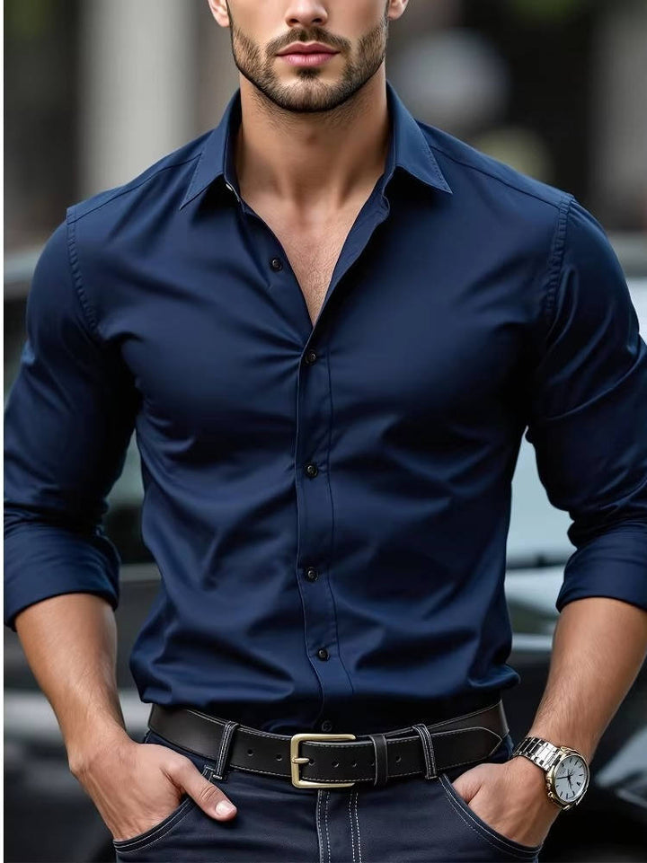 Men's Cuffed Button Down Shirt