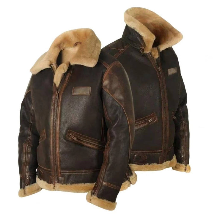 Men's Classic Thick Leather Jacket
