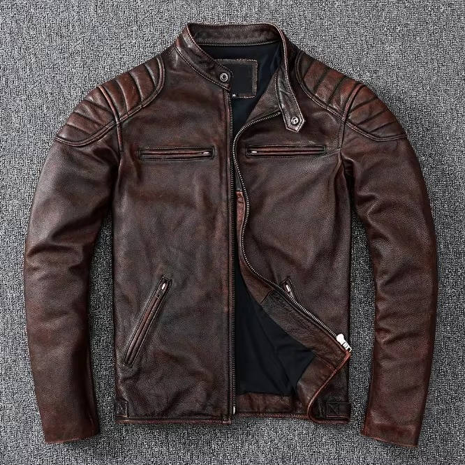 Men's Premium Quilted Leather Biker Jacket