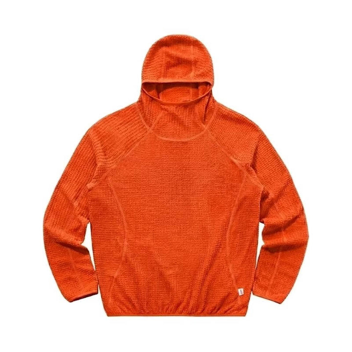 Men's Lightweight Waffle Knit Warm Pullover Hoodie