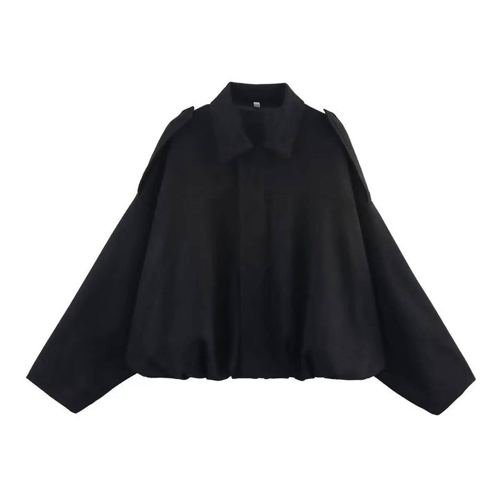 Women's Stylish Cropped Jacket with Collar