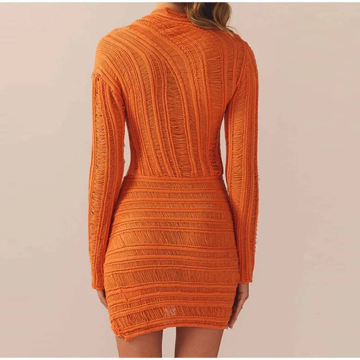 Women's Hollow Out Mini Dress for Stylish Summer Looks