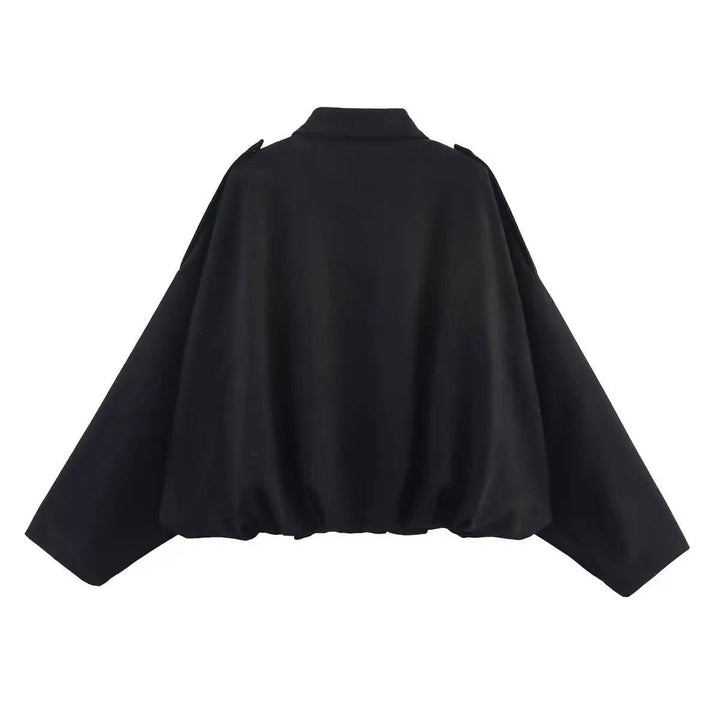 Women's Stylish Cropped Jacket with Collar