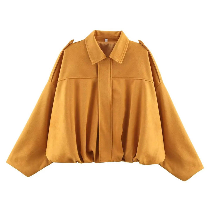 Women's Stylish Cropped Jacket with Collar